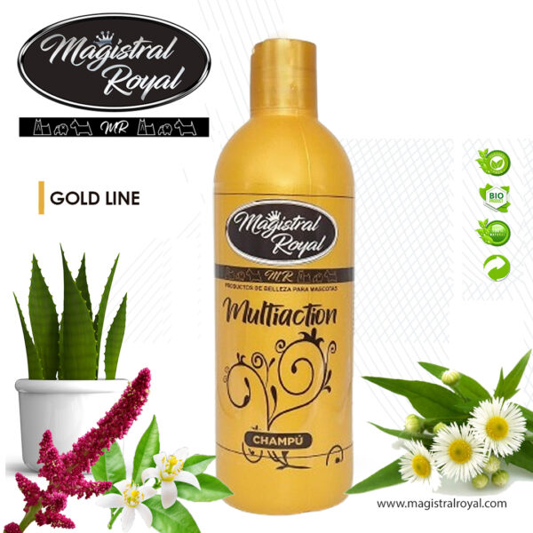 Champú Multiaction GoldLine para Perros y Gatos