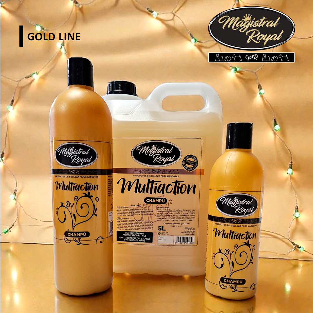 Champú Multiaction GoldLine para Perros y Gatos