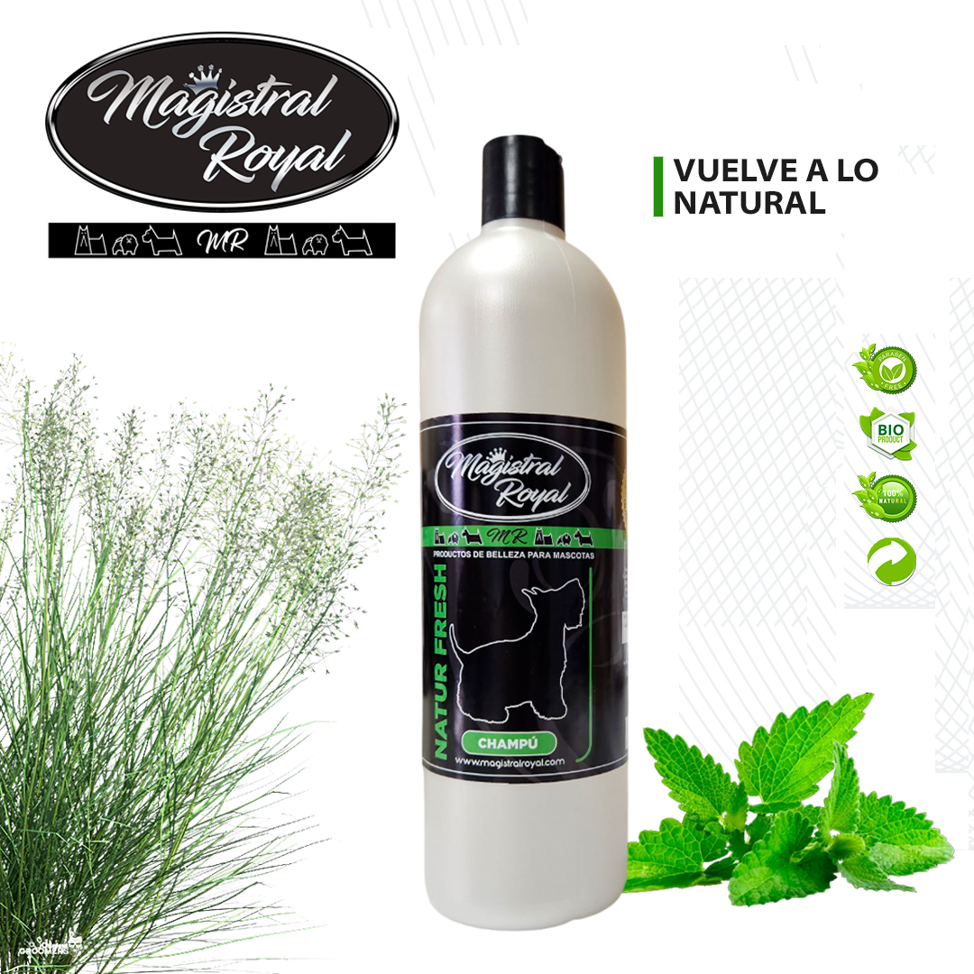 Champú Natur Fresh Relajante | Champú natural repelente para perros y gatos - Imagen 2
